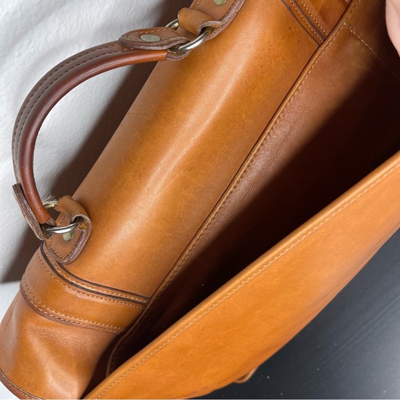 Vintage Genuine Leather Briefcase - Laptop Bag - Satchel - Made in USA - Picture 3 of 14